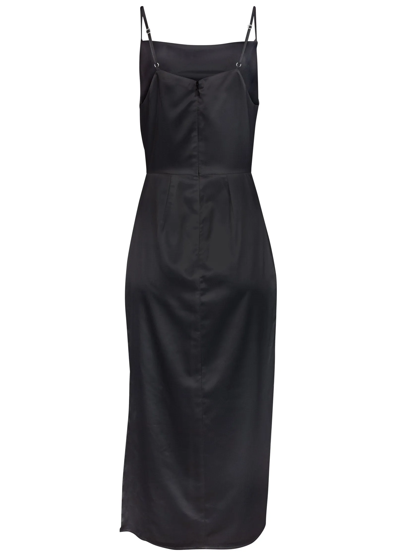Cowl Neck Slip Dress - Jet Black sold by VENUS product image thumbnail 4