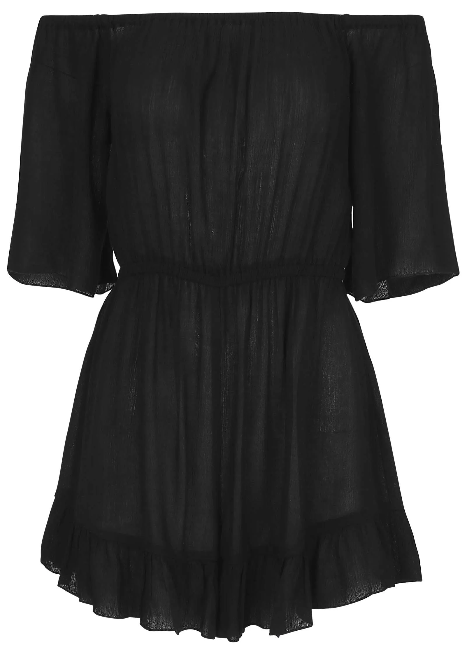 Flirty Cover-Up Romper - Jet Black sold by VENUS product image thumbnail 3