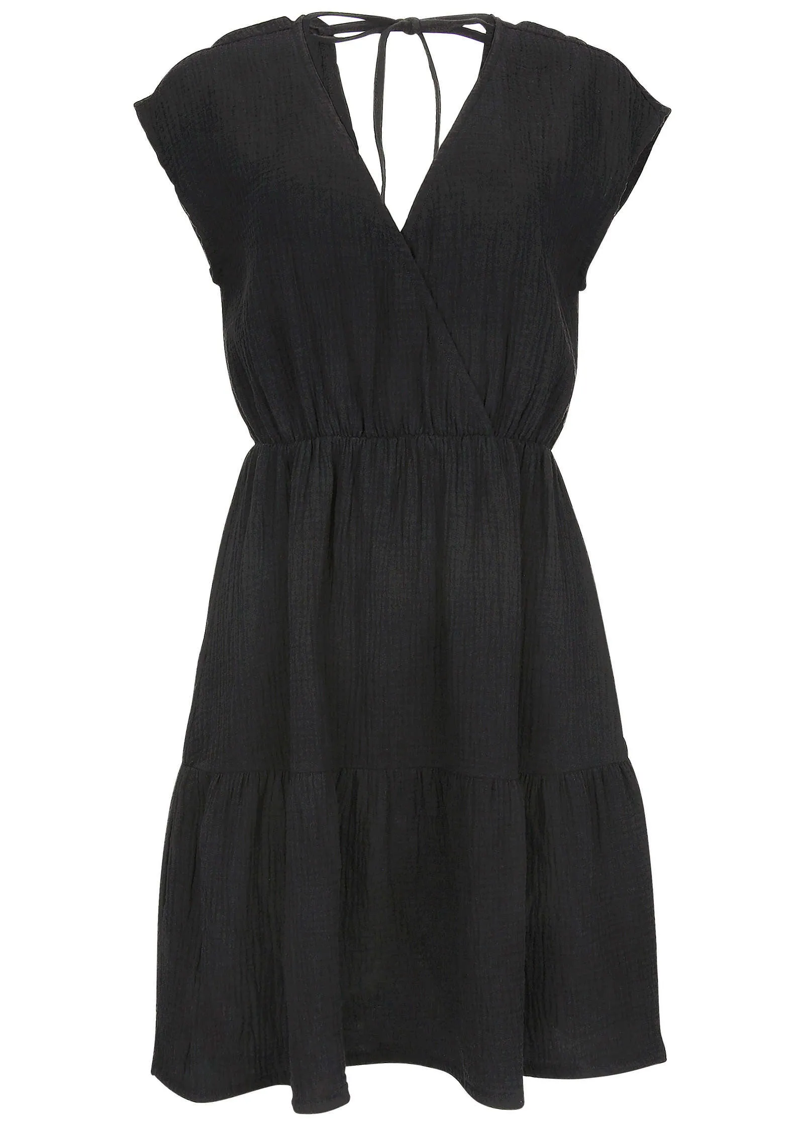 Tiered Cover-Up Dress - Jet Black sold by VENUS product image thumbnail 3