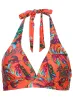 Anguilla Halter Bikini Top - Tropical Sunset All-Over sold by VENUS
