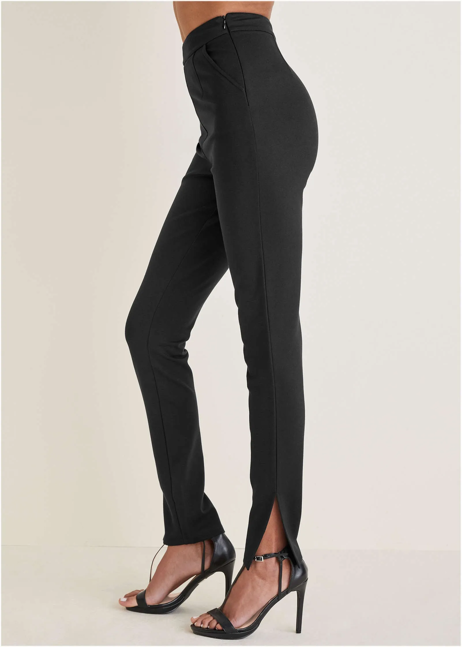 Smoothing Ponte Skinny Pants - Jet Black sold by VENUS product image thumbnail 4