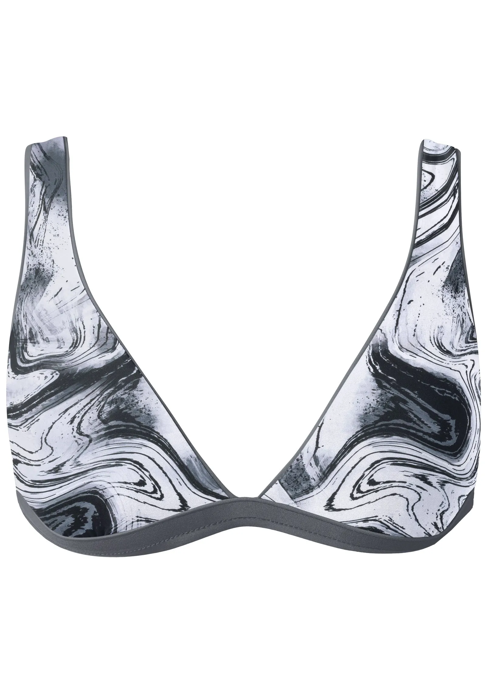 Reversible Bikini Bralette - Marble Onyx/Charcoal sold by VENUS product image thumbnail 5