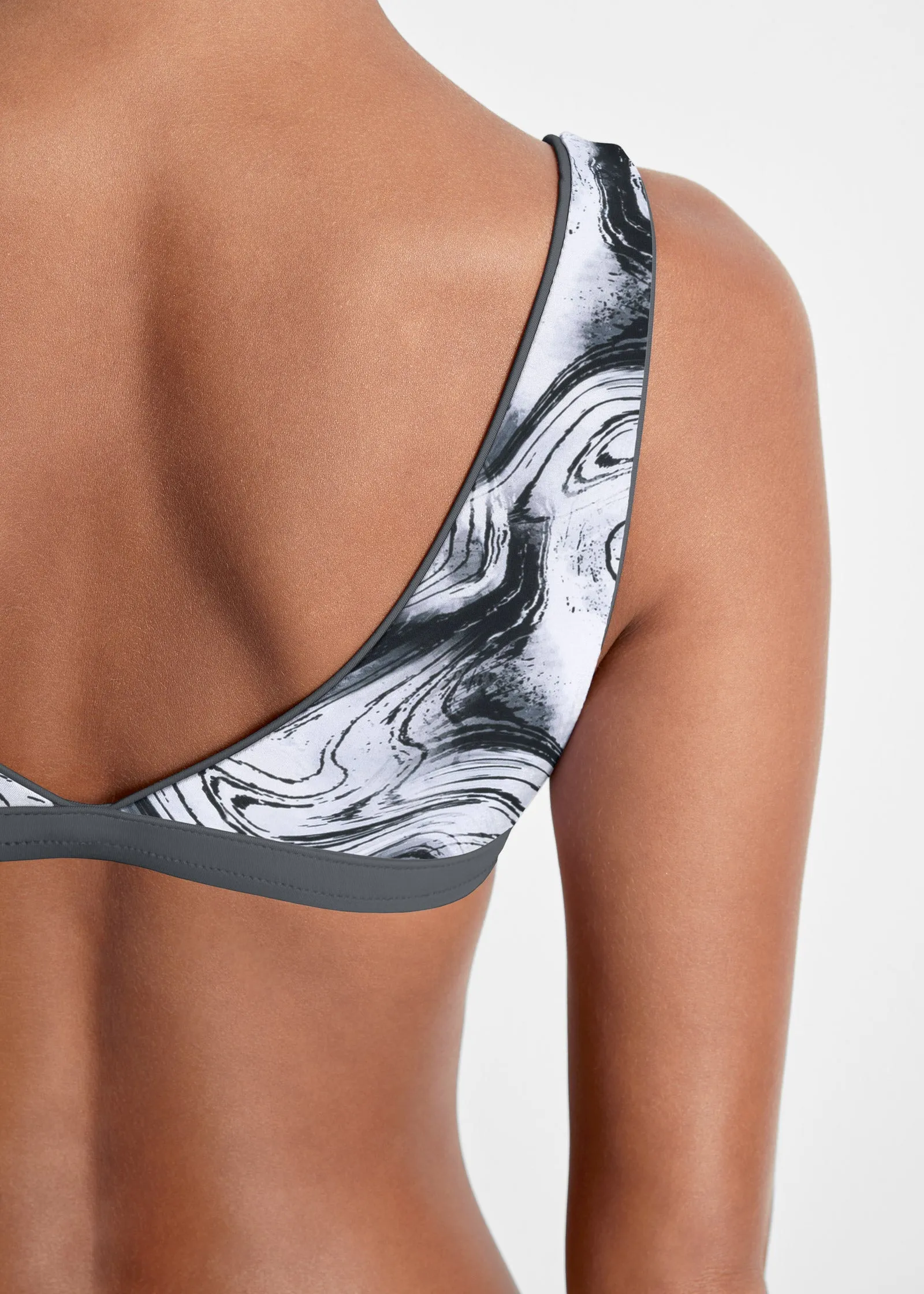 Reversible Bikini Bralette - Marble Onyx/Charcoal sold by VENUS product image thumbnail 4