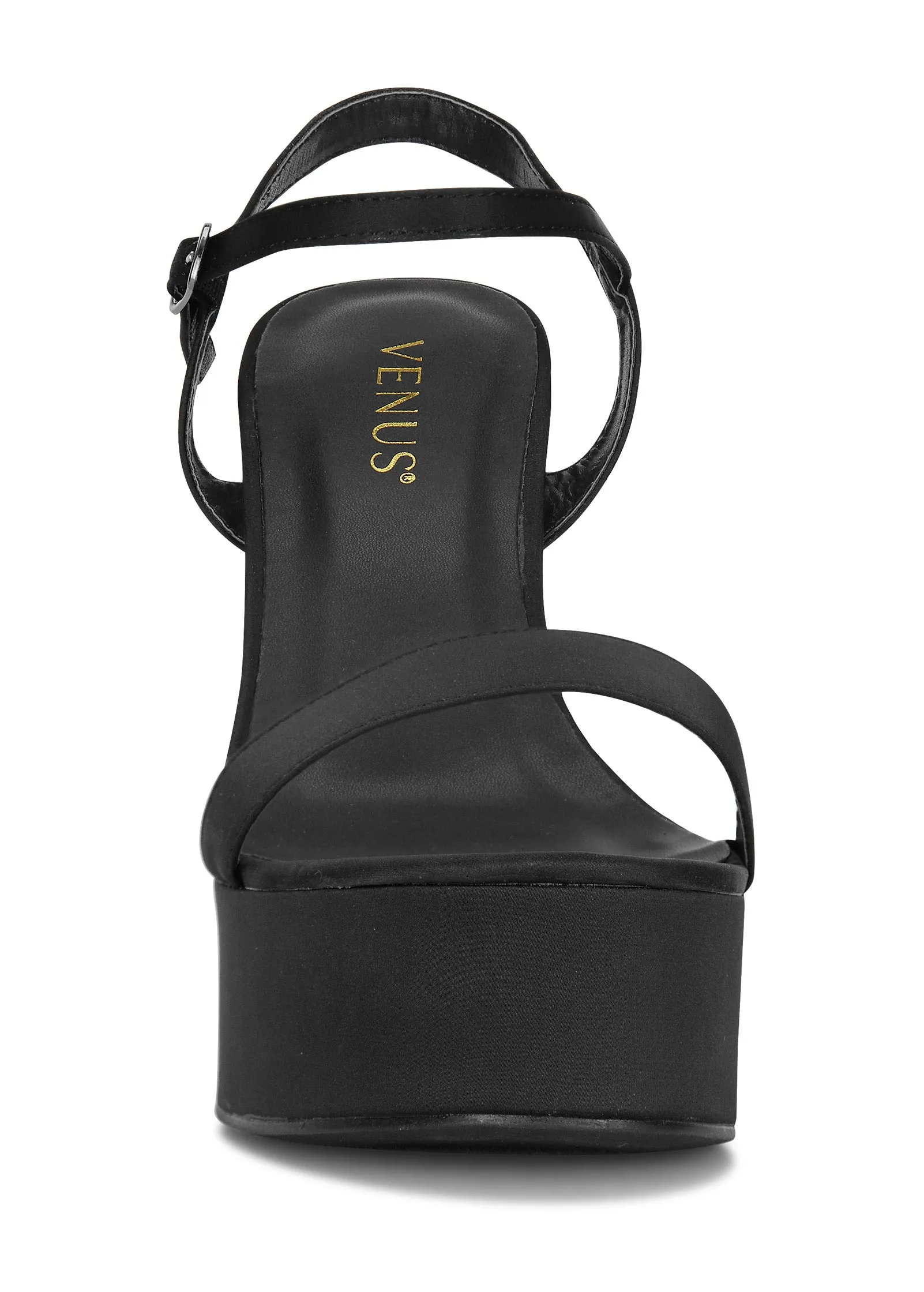 Platform Chunky Heels - Jet Black sold by VENUS product image thumbnail 3