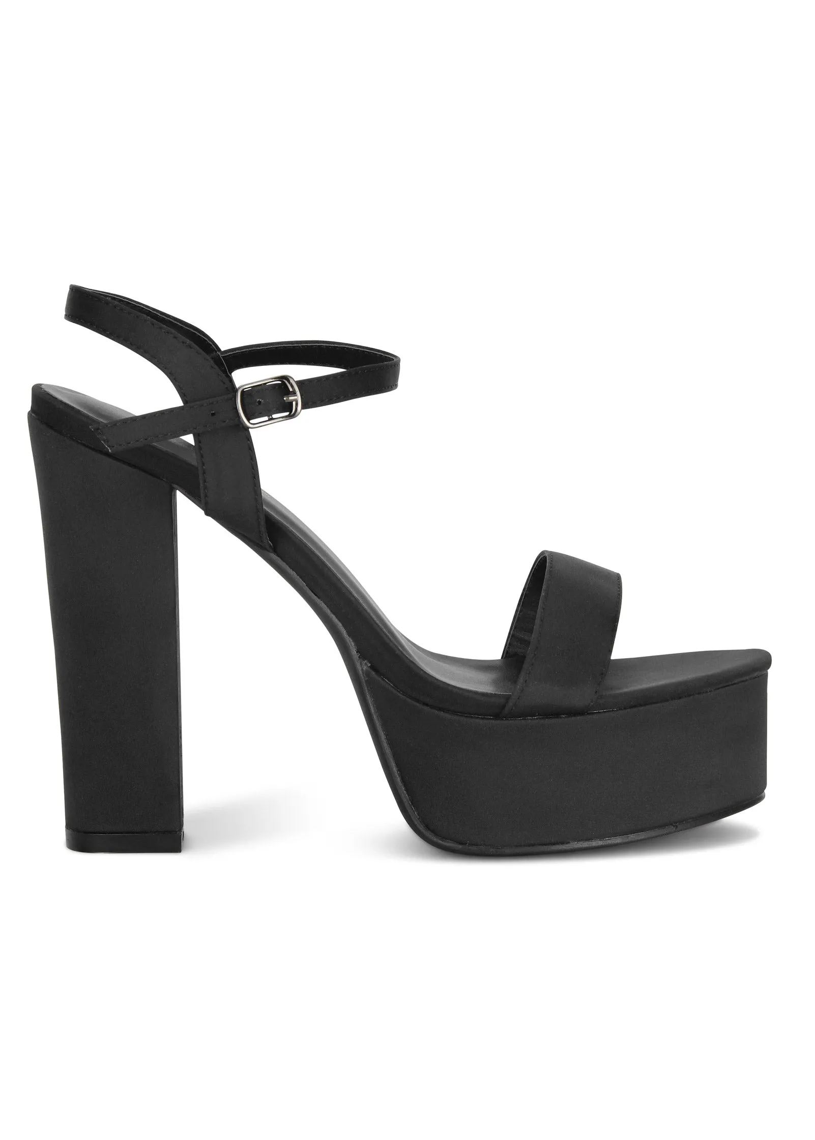 Platform Chunky Heels - Jet Black sold by VENUS product image thumbnail 2