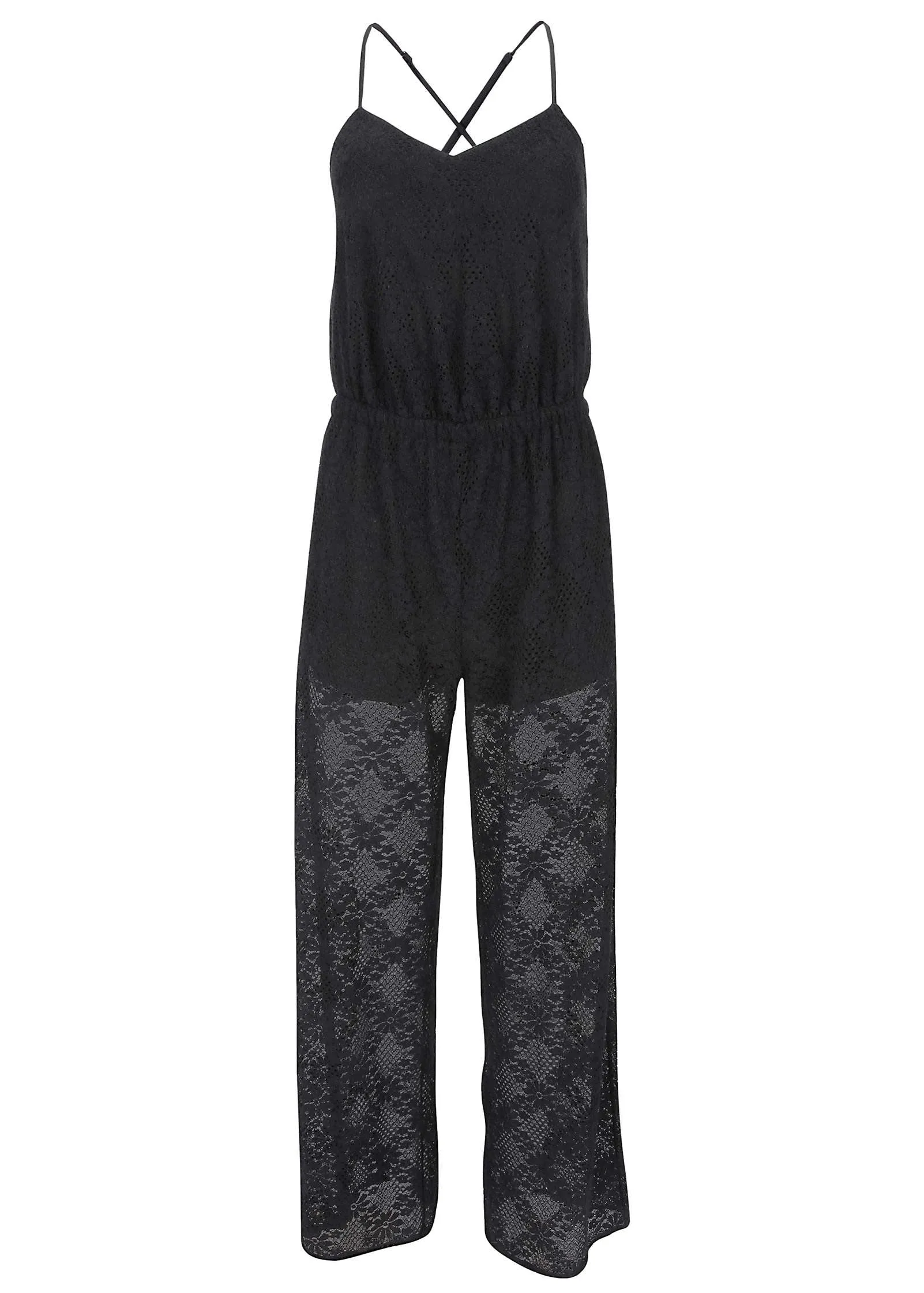 Lace Jumpsuit - Jet Black sold by VENUS product image thumbnail 3