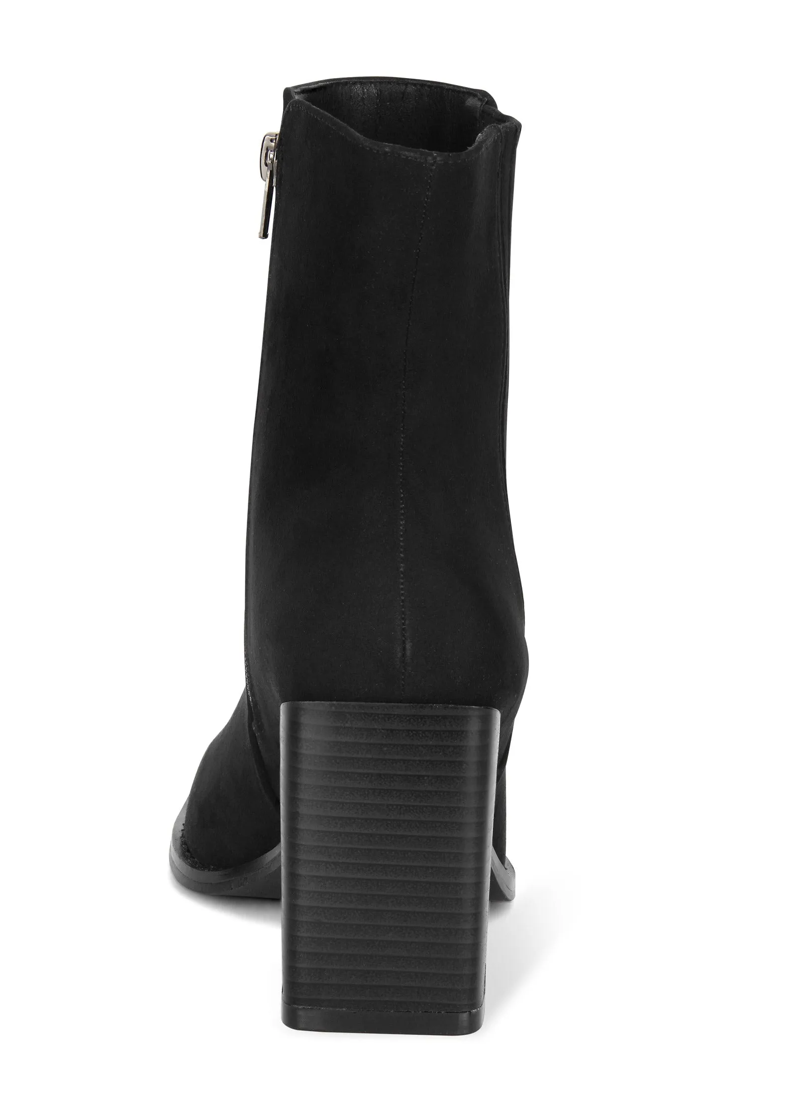 Square Toe Booties - Jet Black sold by VENUS product image thumbnail 4