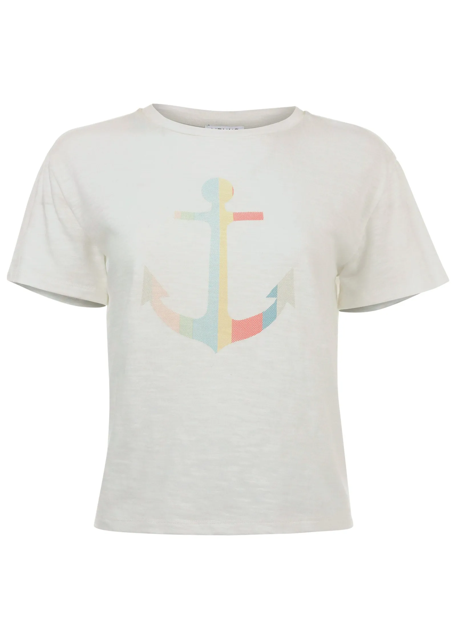 Anchor Graphic Tee - Cloud Dancer sold by VENUS product image thumbnail 5