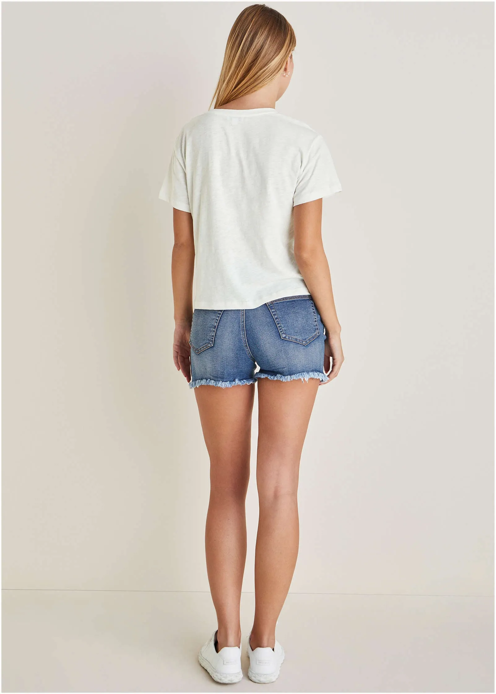 America Graphic Tee - Cloud Dancer sold by VENUS product image thumbnail 4
