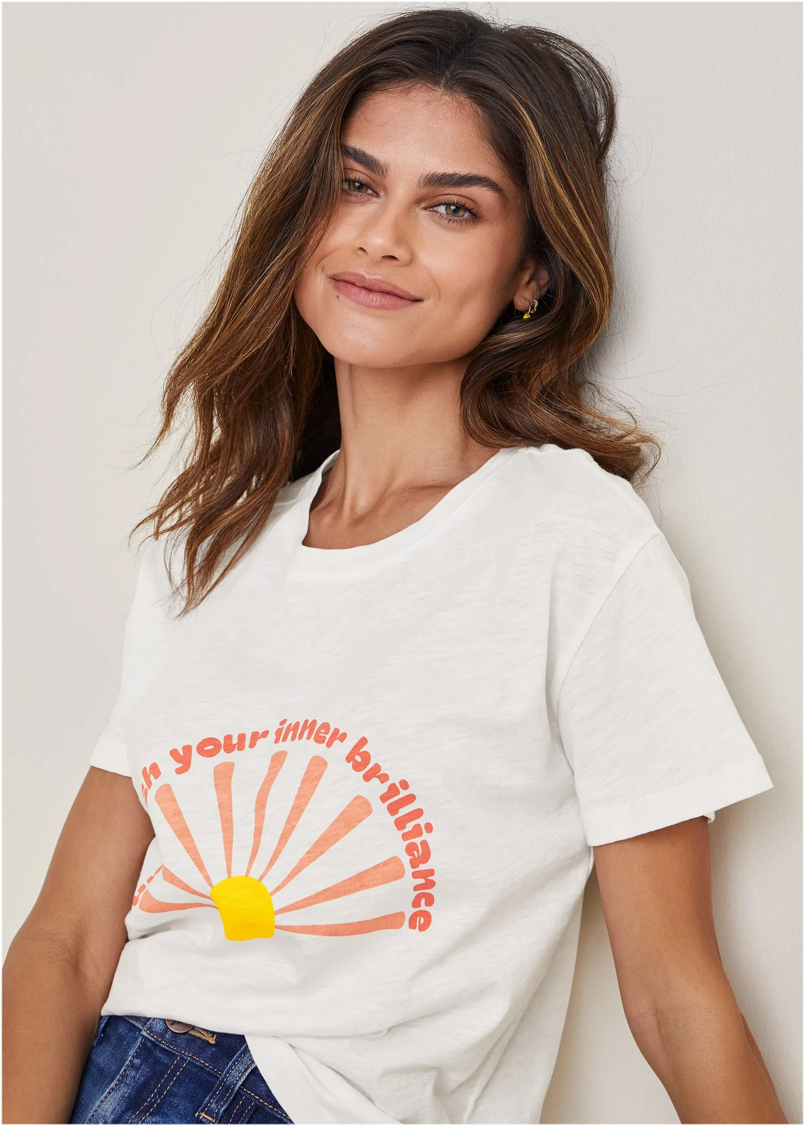 Brilliance Graphic Tee - Cloud Dancer sold by VENUS product image thumbnail 5