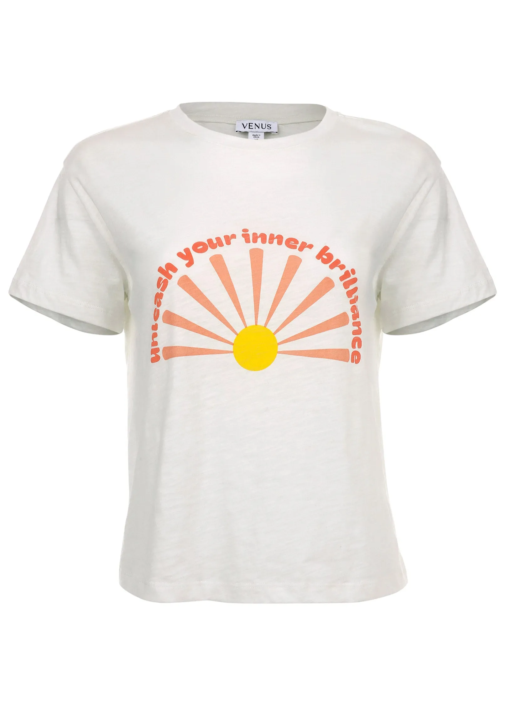 Brilliance Graphic Tee - Cloud Dancer sold by VENUS product image thumbnail 3