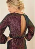 Wrap Sequin Romper - Black Multi sold by VENUS