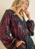 Wrap Sequin Romper - Black Multi sold by VENUS