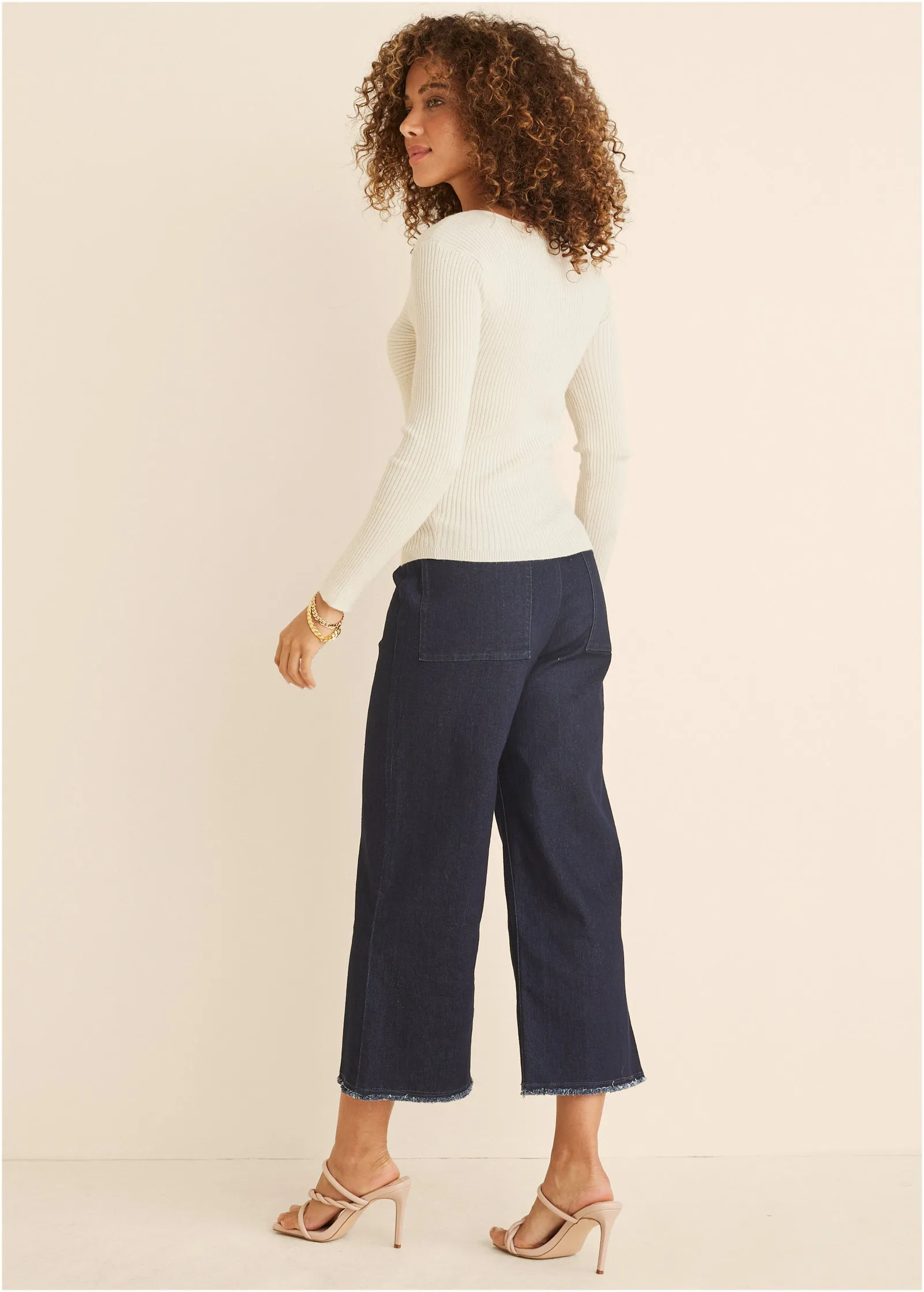 Long Sleeve Sweater - Cloud Dancer sold by VENUS product image thumbnail 3