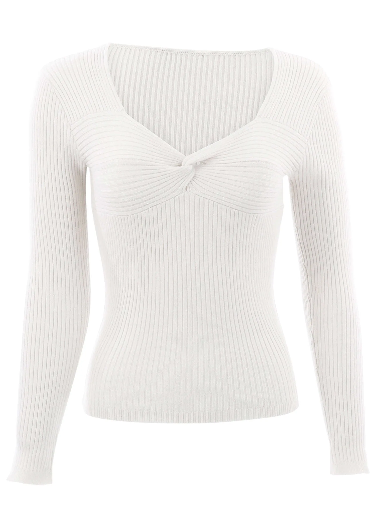 Long Sleeve Sweater - Cloud Dancer sold by VENUS product image thumbnail 4