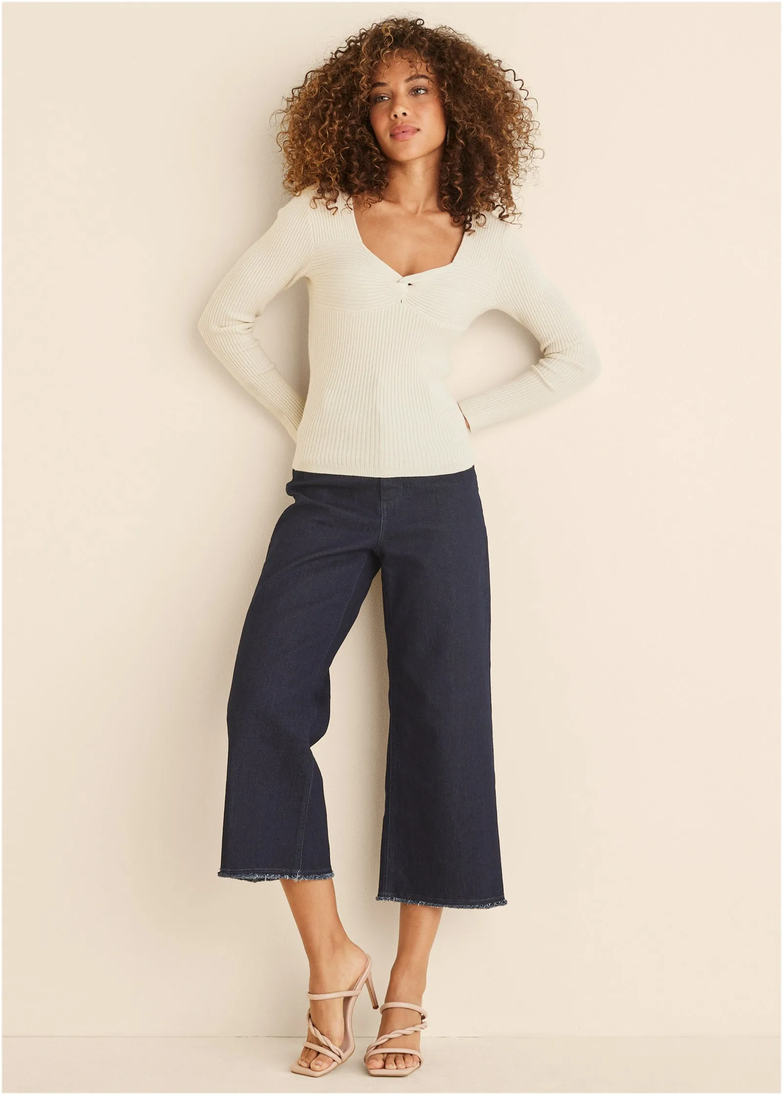 Long Sleeve Sweater - Cloud Dancer sold by VENUS product image thumbnail 2
