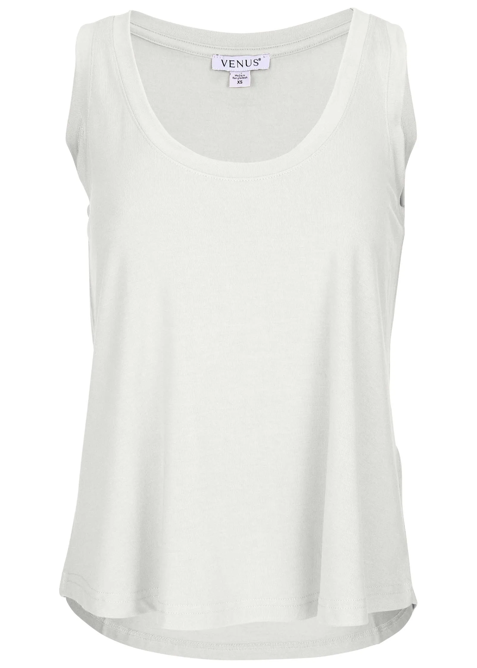 Scoop Neck Tank - Cloud Dancer sold by VENUS product image thumbnail 4