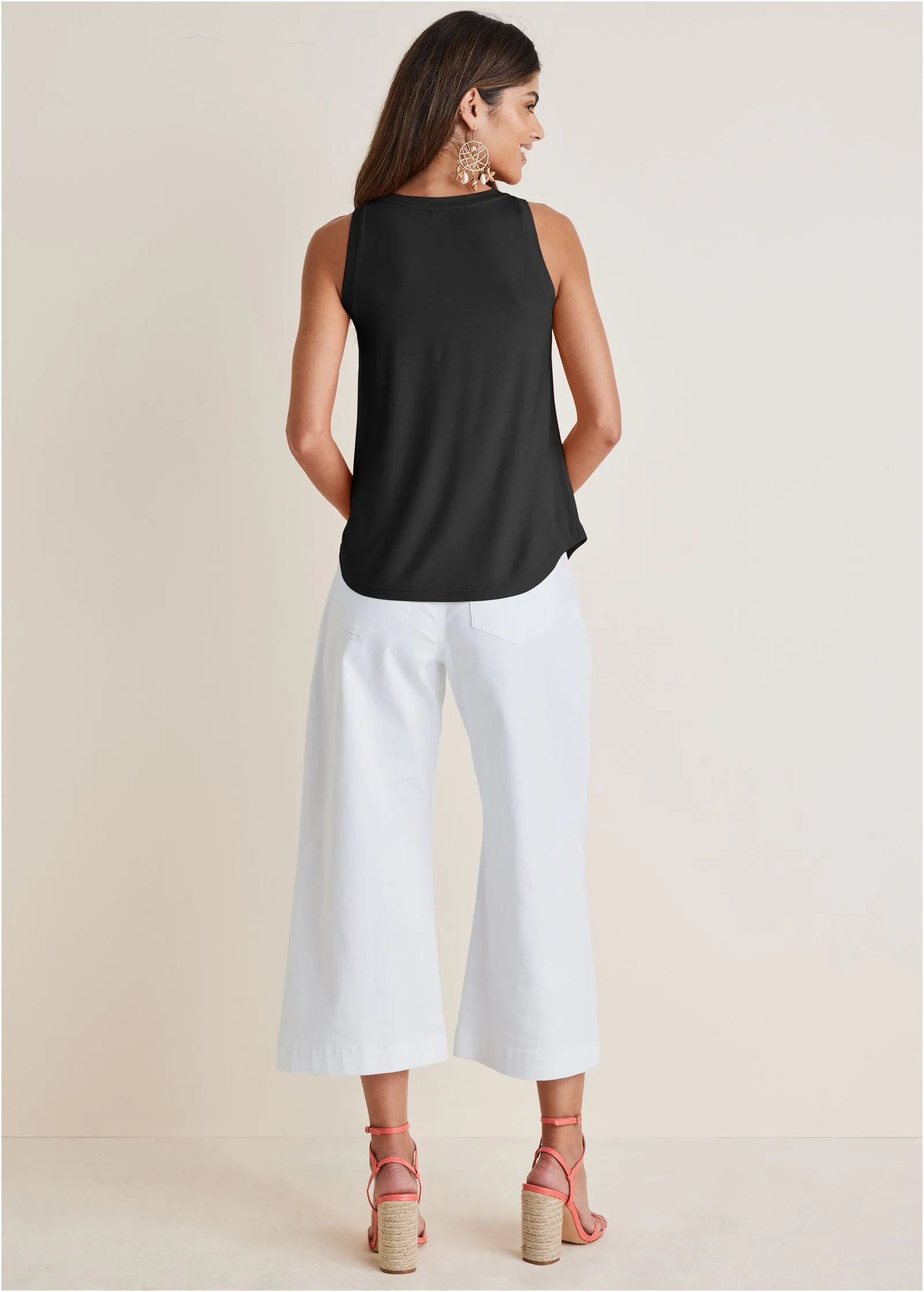 Scoop Neck Tank - Jet Black sold by VENUS product image thumbnail 3