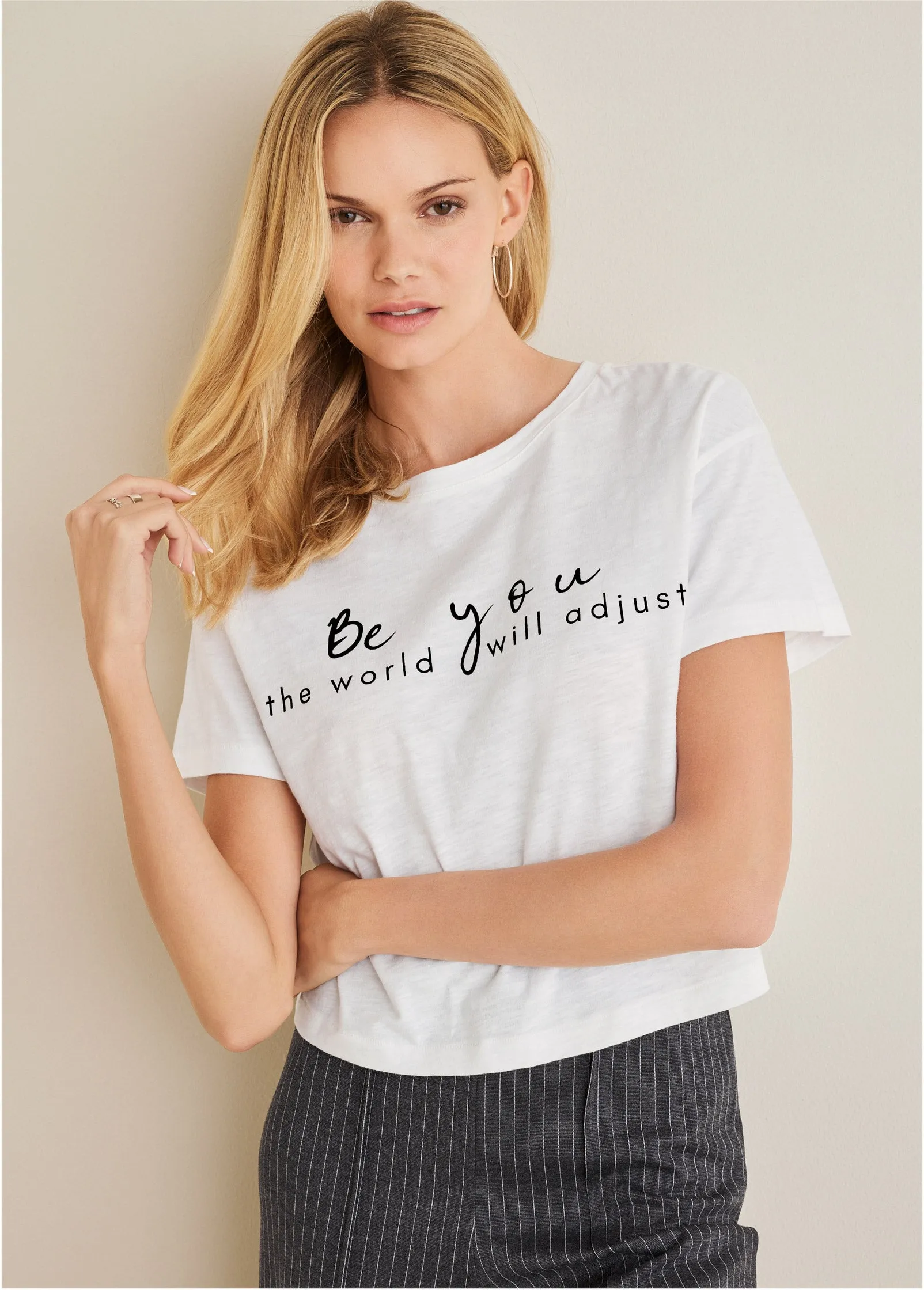 Be You Graphic Tee - Cloud Dancer sold by VENUS