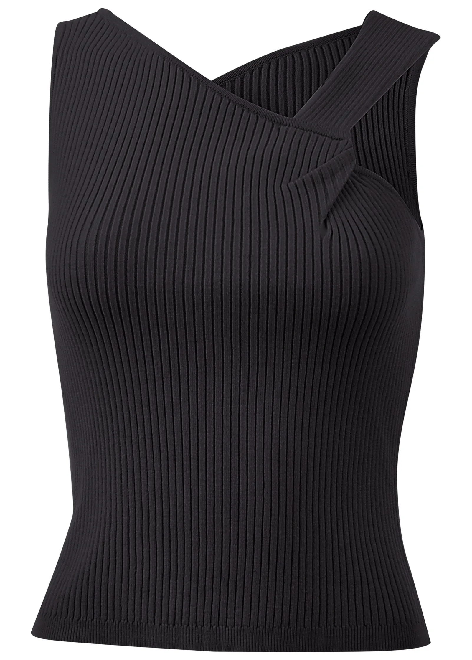 Twist Detail Sweater Tank - Jet Black sold by VENUS product image thumbnail 4