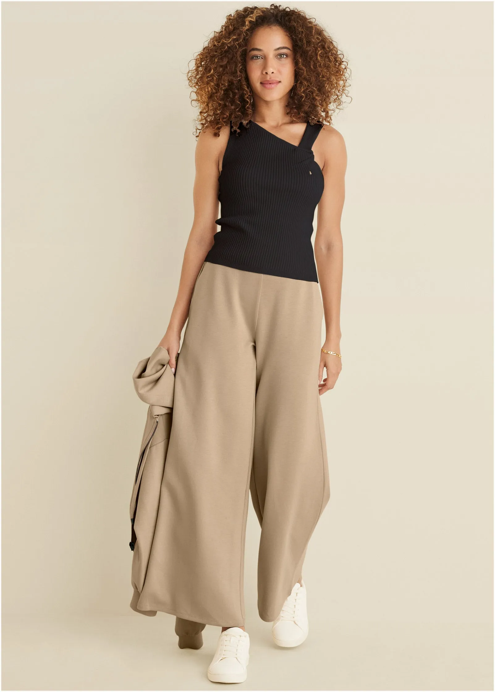 Twist Detail Sweater Tank - Jet Black sold by VENUS product image thumbnail 2