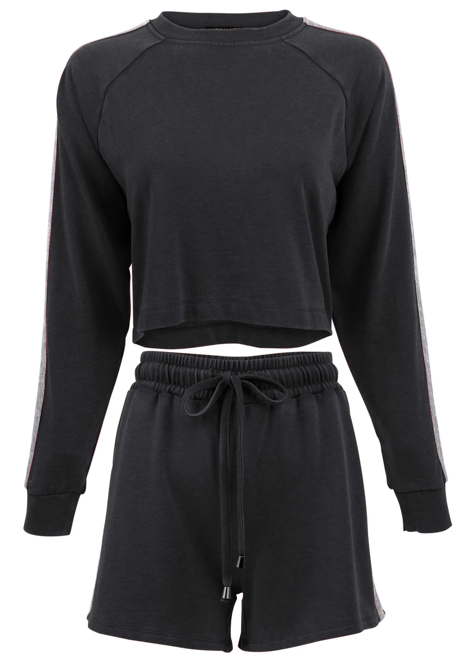 Sweatshirt And Shorts Set - Jet Black sold by VENUS product image thumbnail 4
