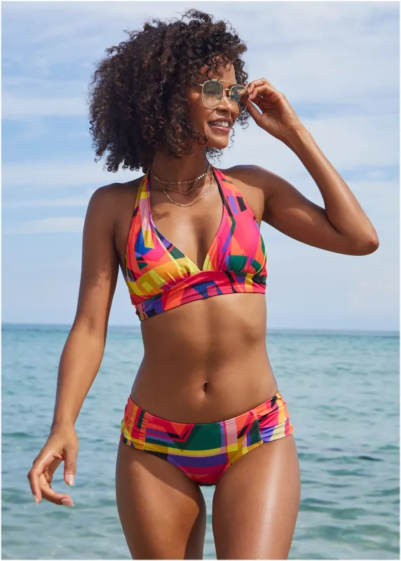 Anguilla Halter Bikini Top - Rising Sun sold by VENUS