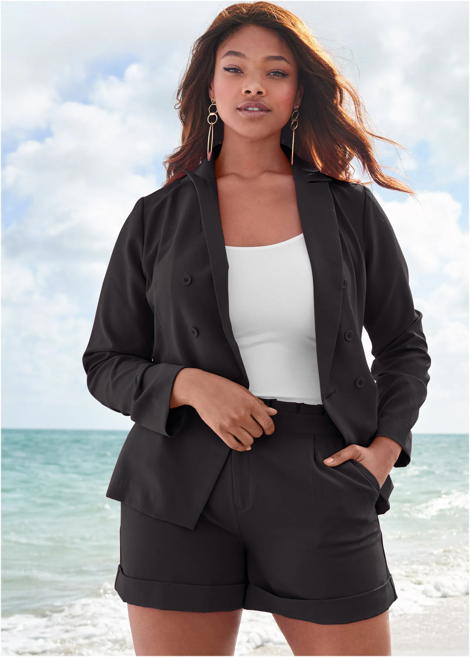 Short Suit Set - Jet Black sold by VENUS product image thumbnail 5