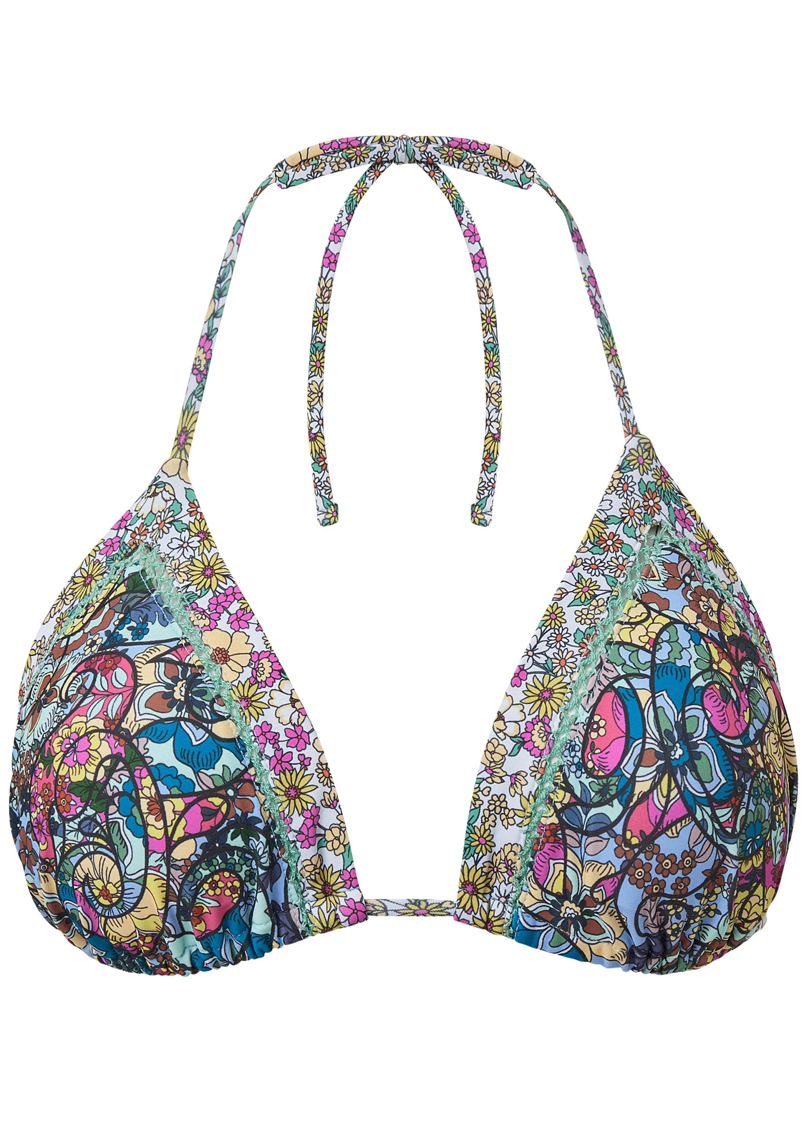 Hamptons Diamond Stitch Triangle Top - Floral Mosaic sold by VENUS product image thumbnail 3