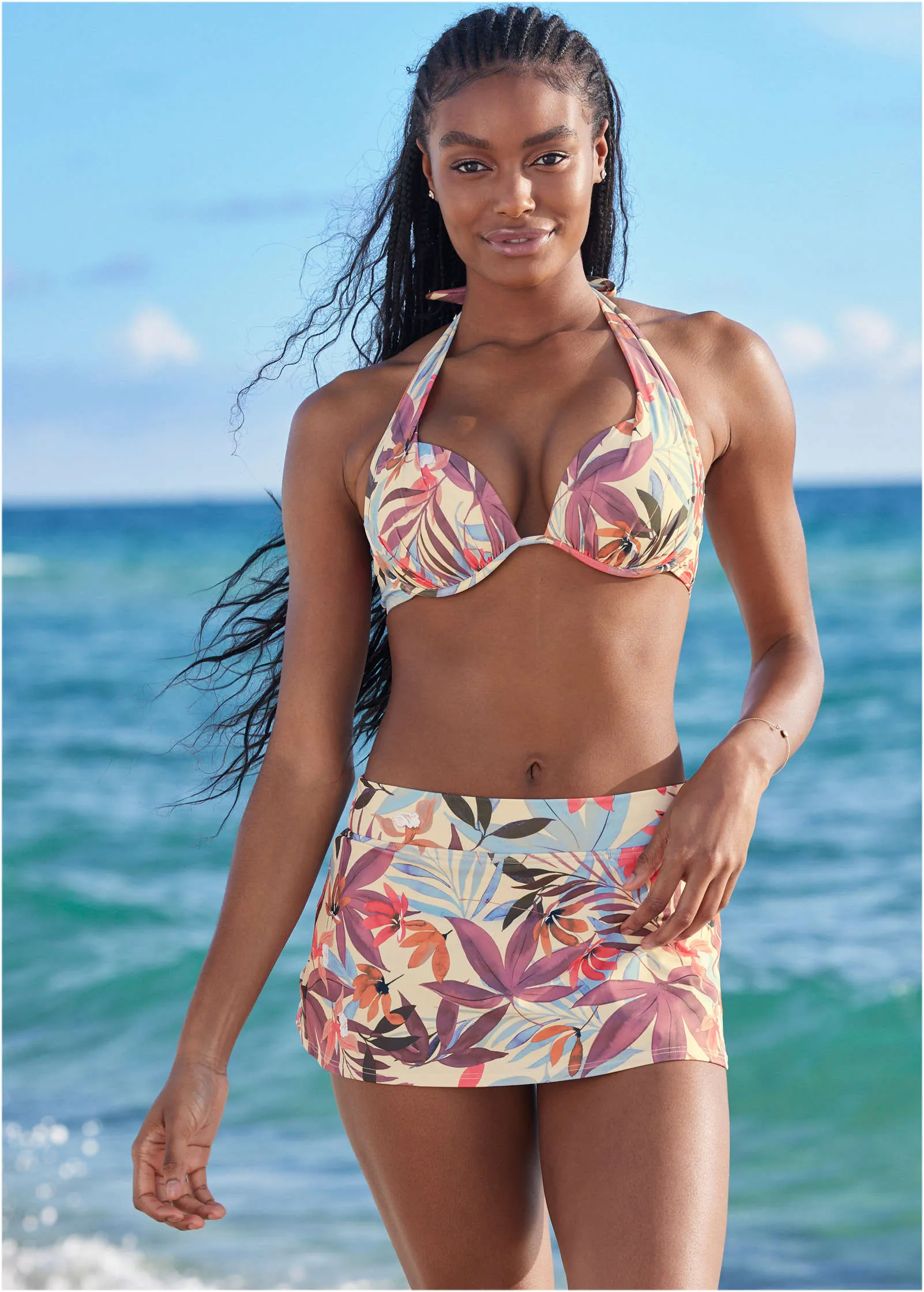 Marilyn Push-Up Bikini Top - Tropic & Chill sold by VENUS