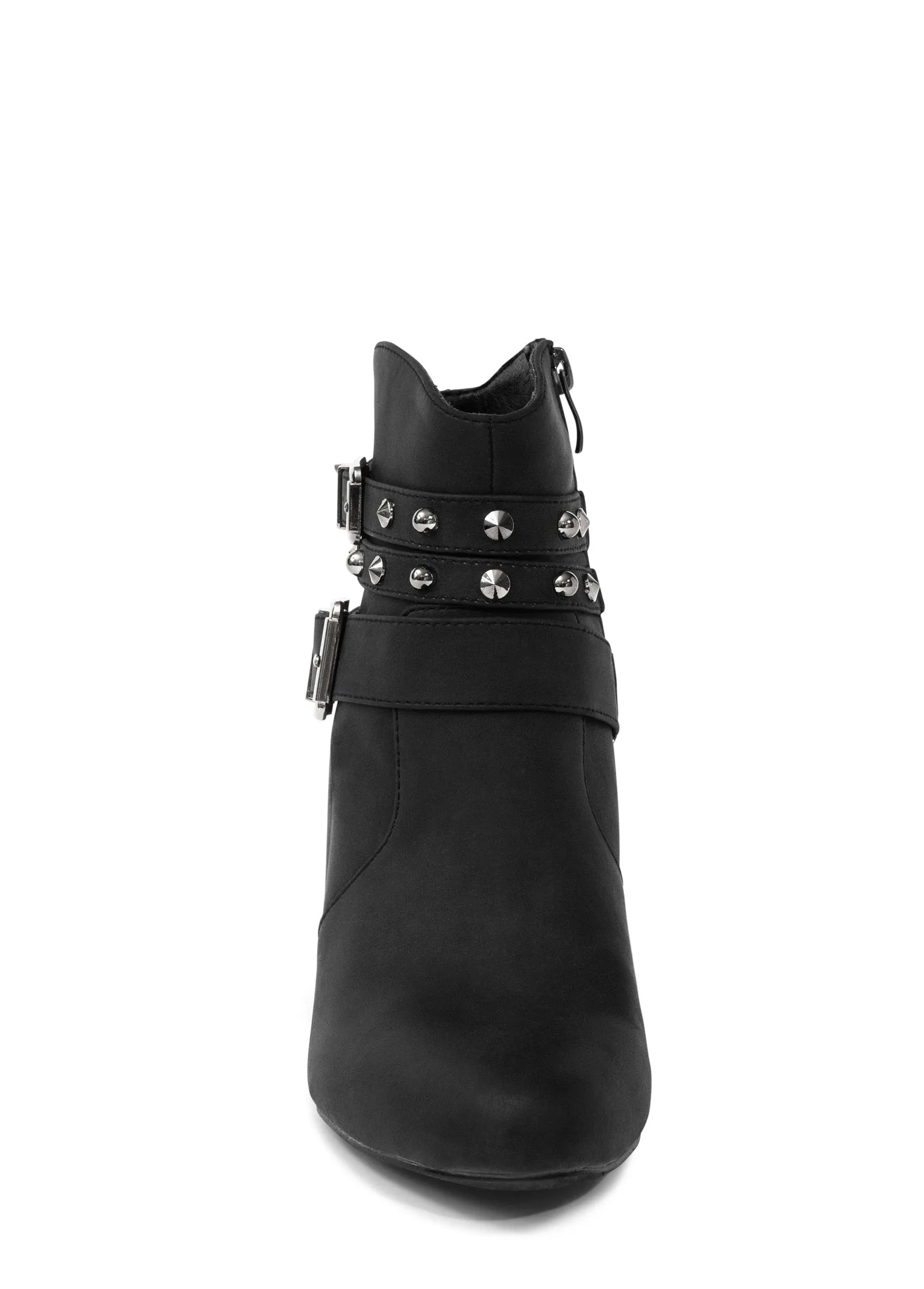 Studded Buckle Belt Booties - Black sold by VENUS product image thumbnail 3