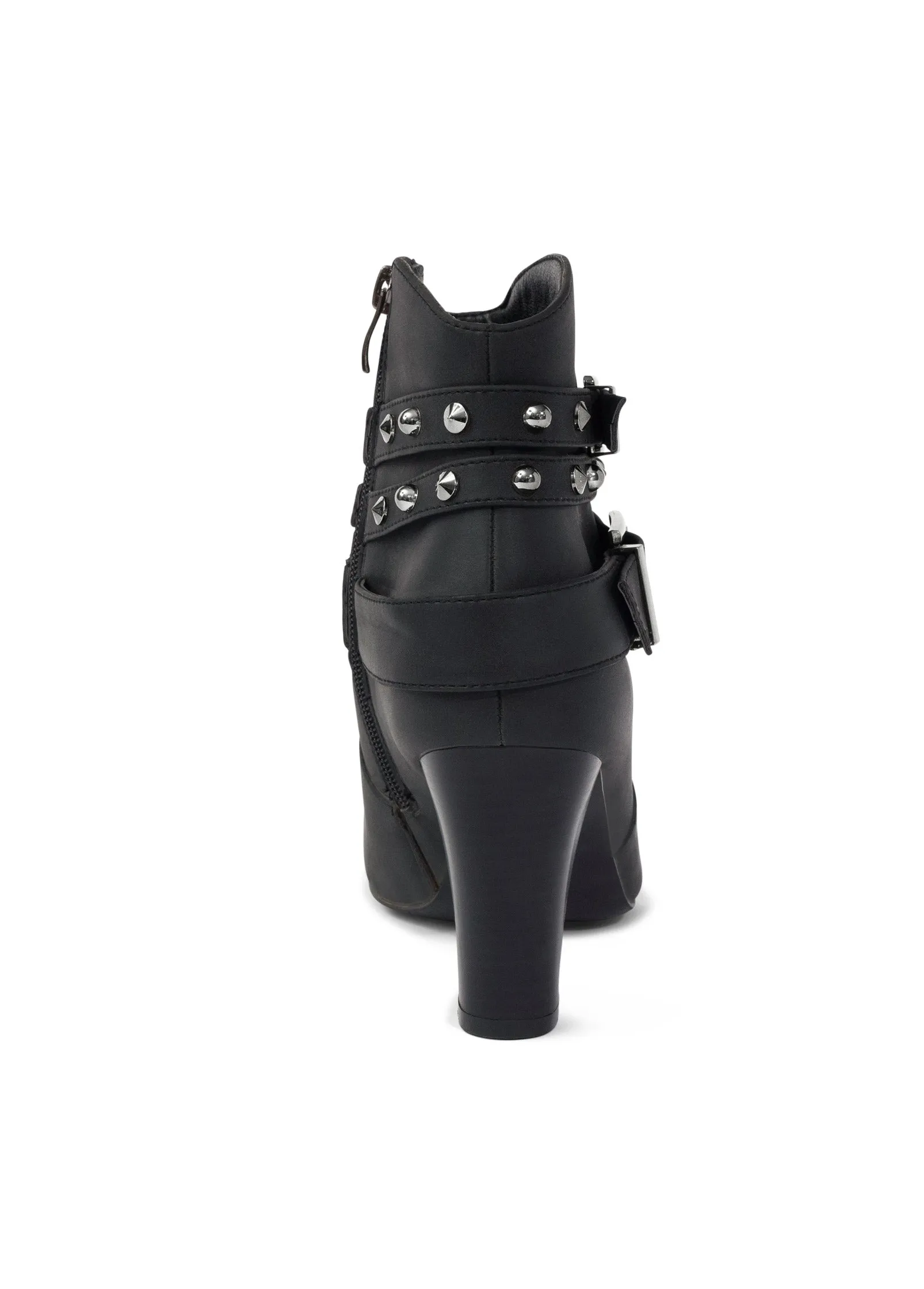 Studded Buckle Belt Booties - Black sold by VENUS product image thumbnail 4