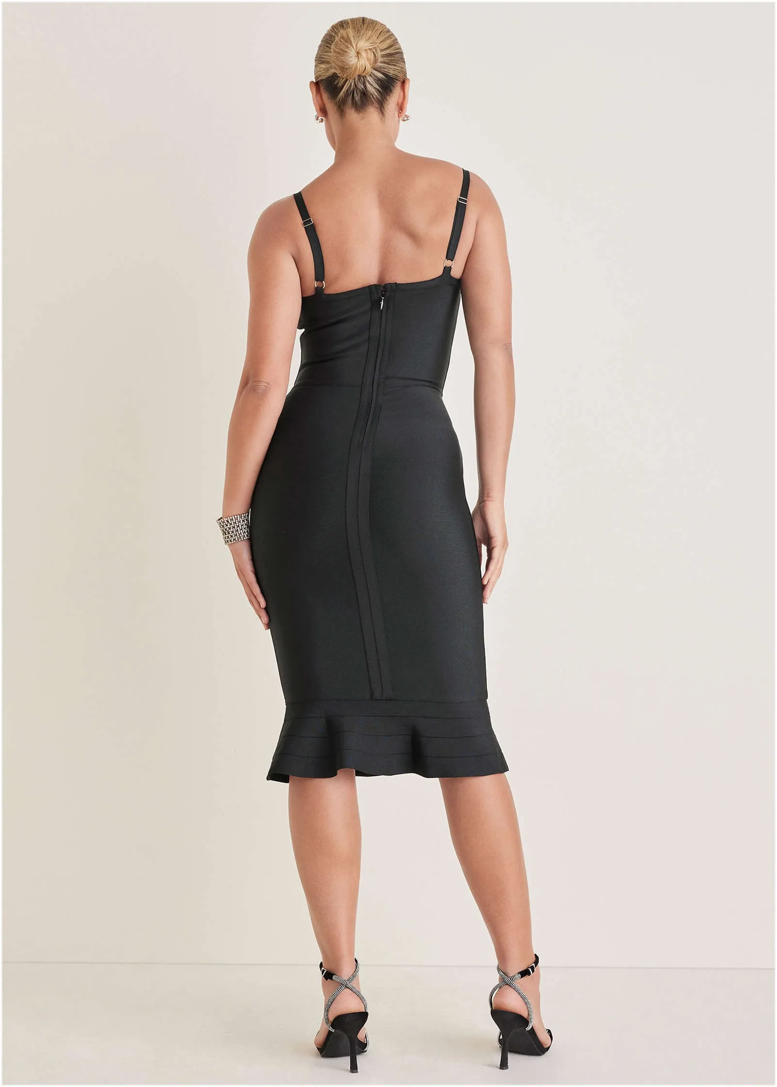 Embellished Bodycon Dress - Jet Black sold by VENUS product image thumbnail 2
