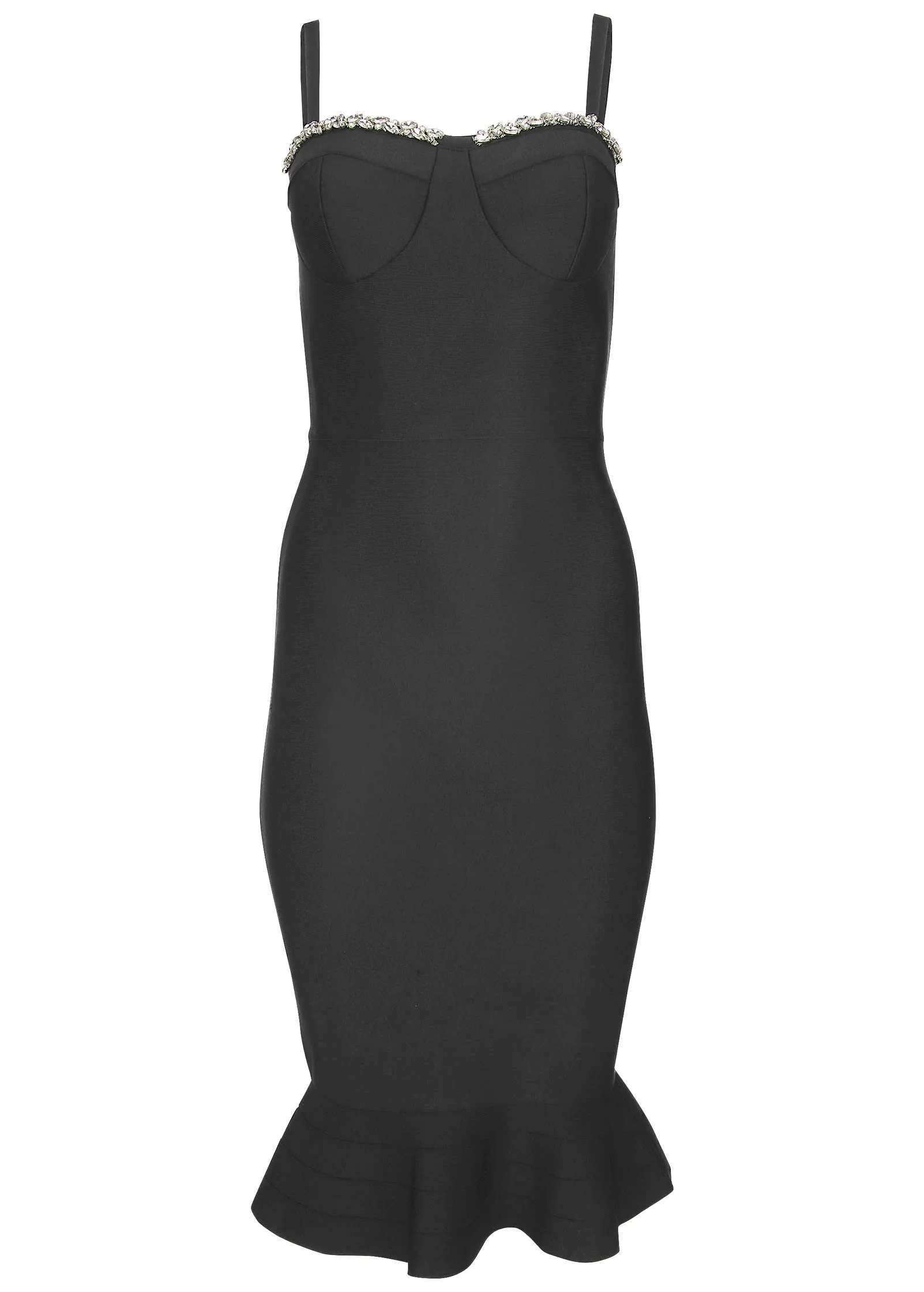 Embellished Bodycon Dress - Jet Black sold by VENUS product image thumbnail 4