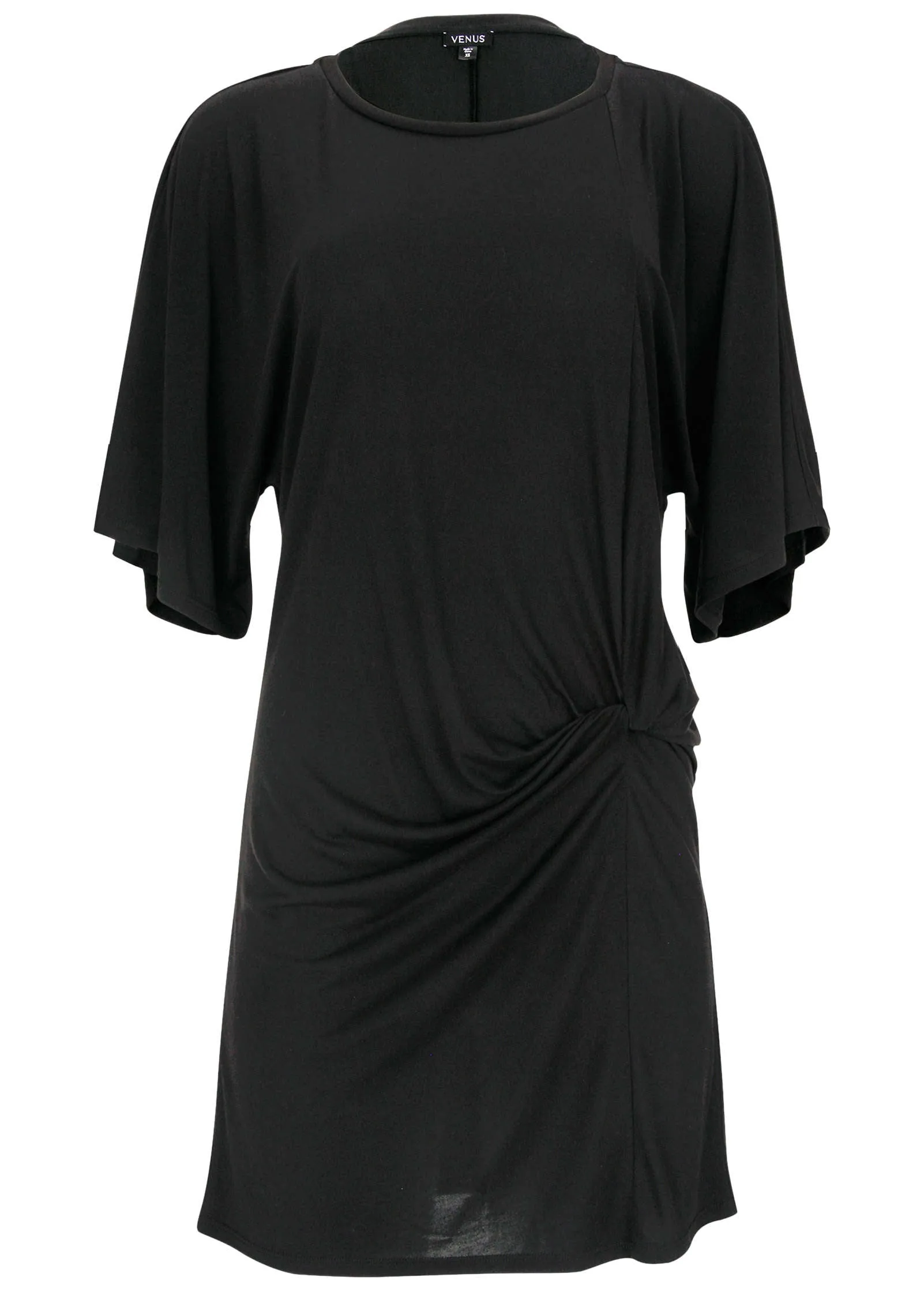 Hip Twist Mini Dress - Jet Black sold by VENUS product image thumbnail 3