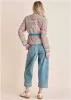 Quilted Full Zip Jacket - Medallion Golden Patchwork sold by VENUS