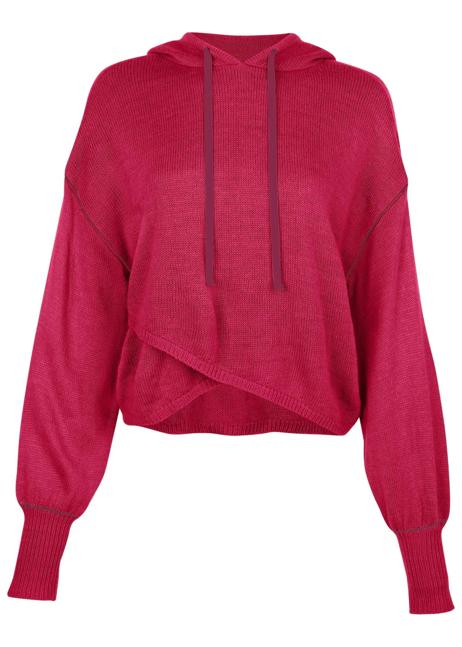Contrast Stitch Hoodie - Granita sold by VENUS product image thumbnail 2