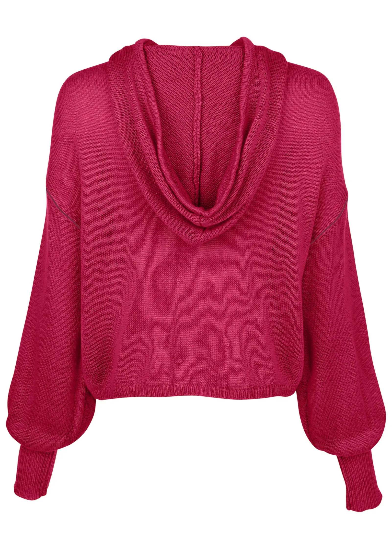 Contrast Stitch Hoodie - Granita sold by VENUS product image thumbnail 3