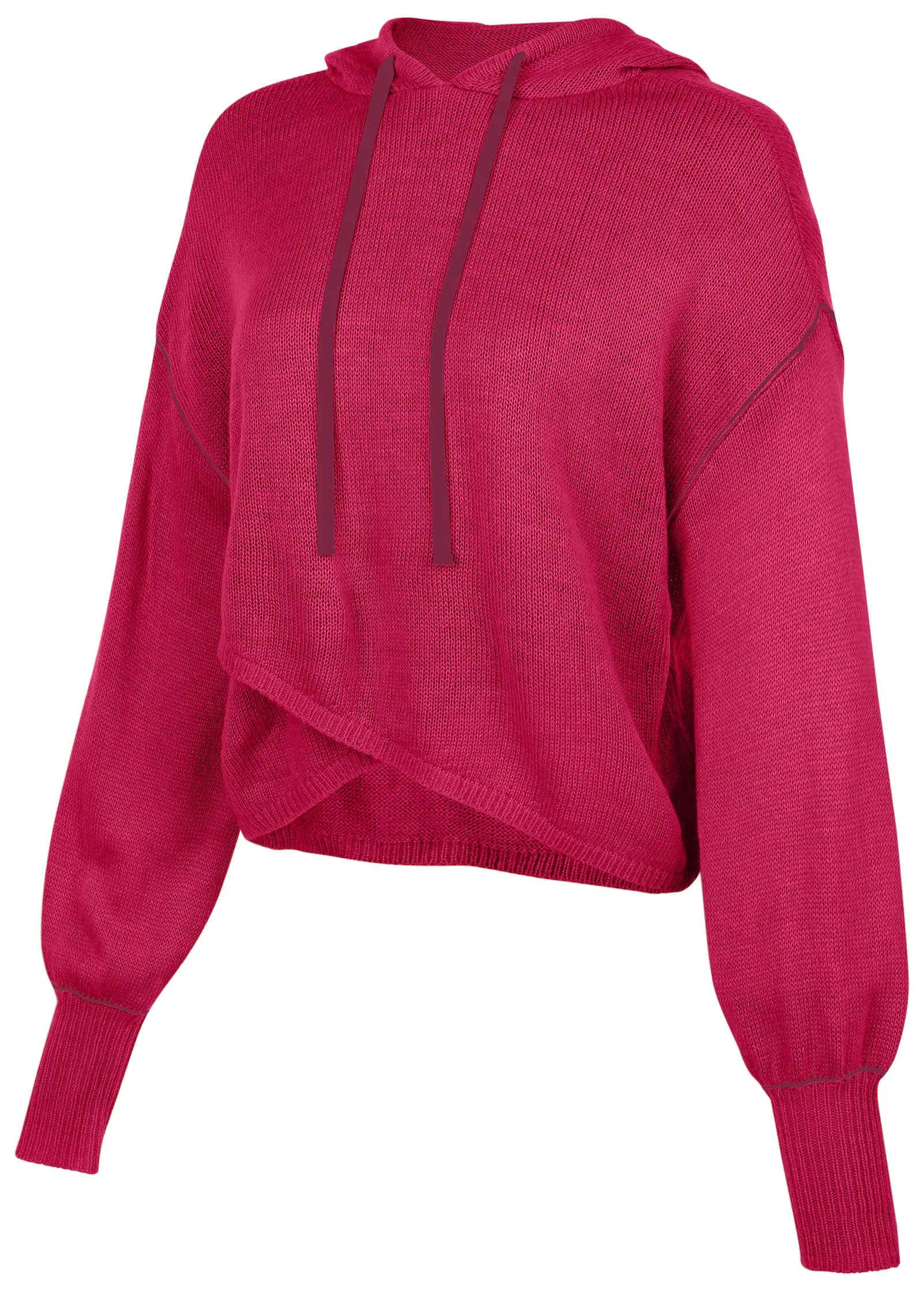 Contrast Stitch Hoodie - Granita sold by VENUS product image thumbnail 4