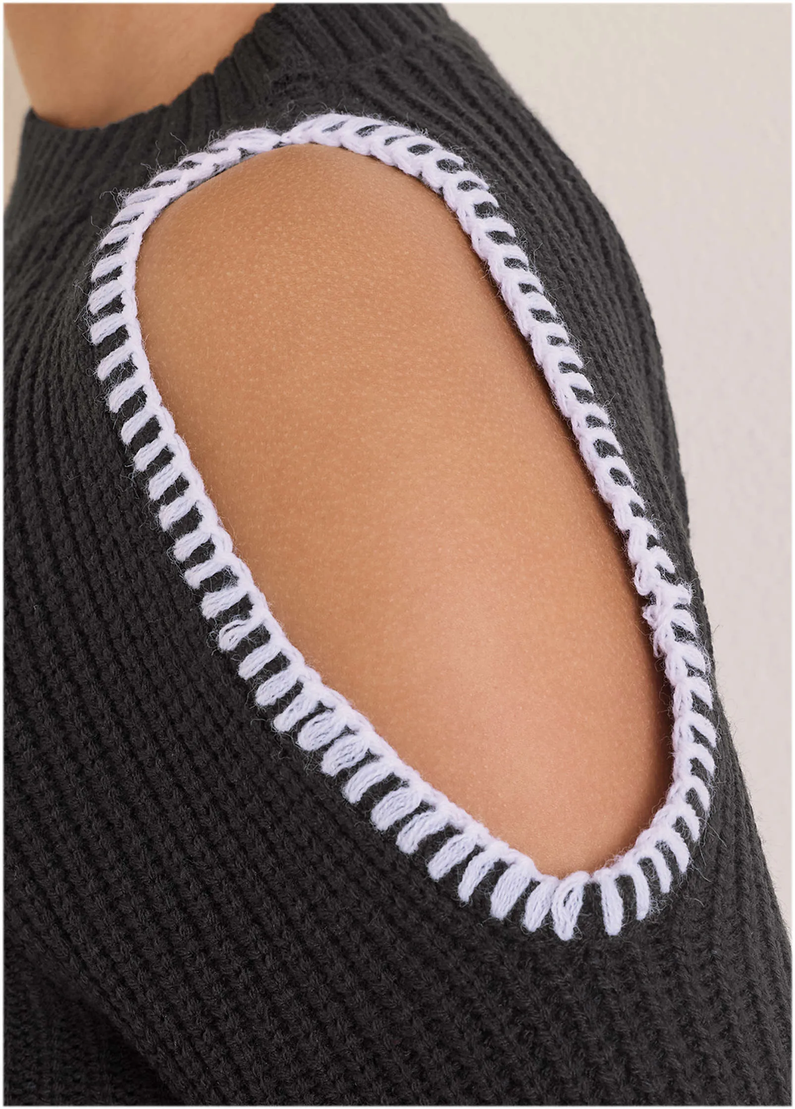 Cold Shoulder Sweater - Jet Black sold by VENUS product image thumbnail 5