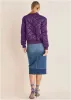 Quilted Bomber - Purple sold by VENUS
