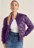 Quilted Bomber - Purple sold by VENUS