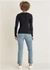Long Sleeve Henley Tee - Jet Black sold by VENUS