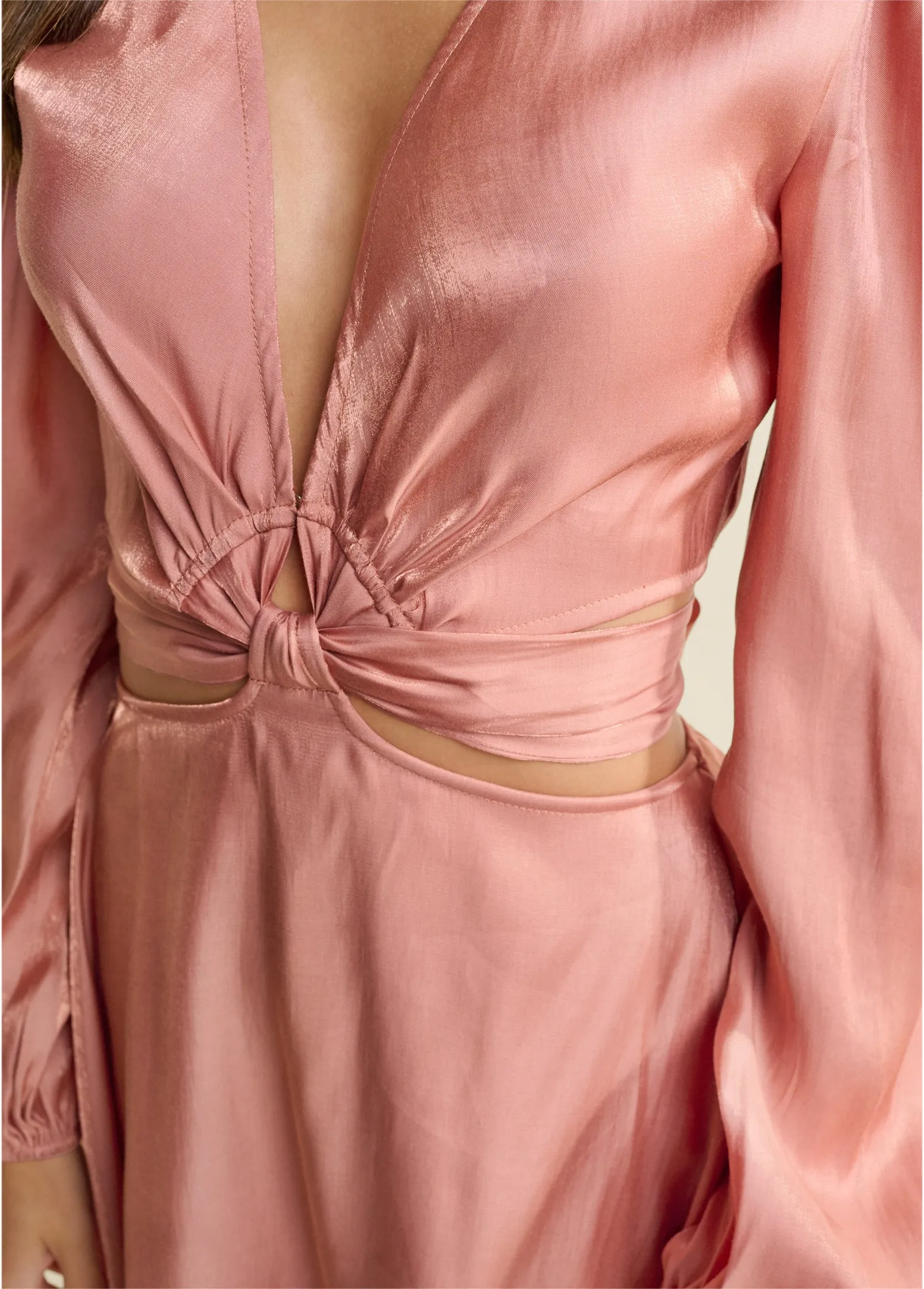 Side Cutout Romper - Rose sold by VENUS product image thumbnail 3