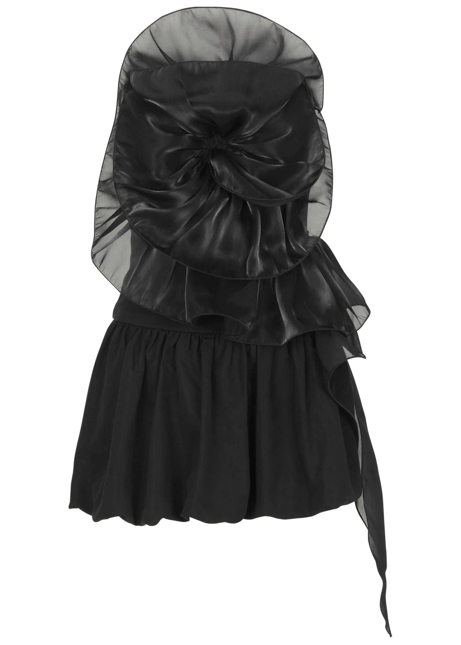 Rosette Bubble Mini Dress - Jet Black sold by VENUS product image thumbnail 4