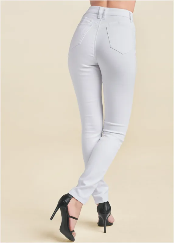 Lift Jeans - White Denim sold by VENUS