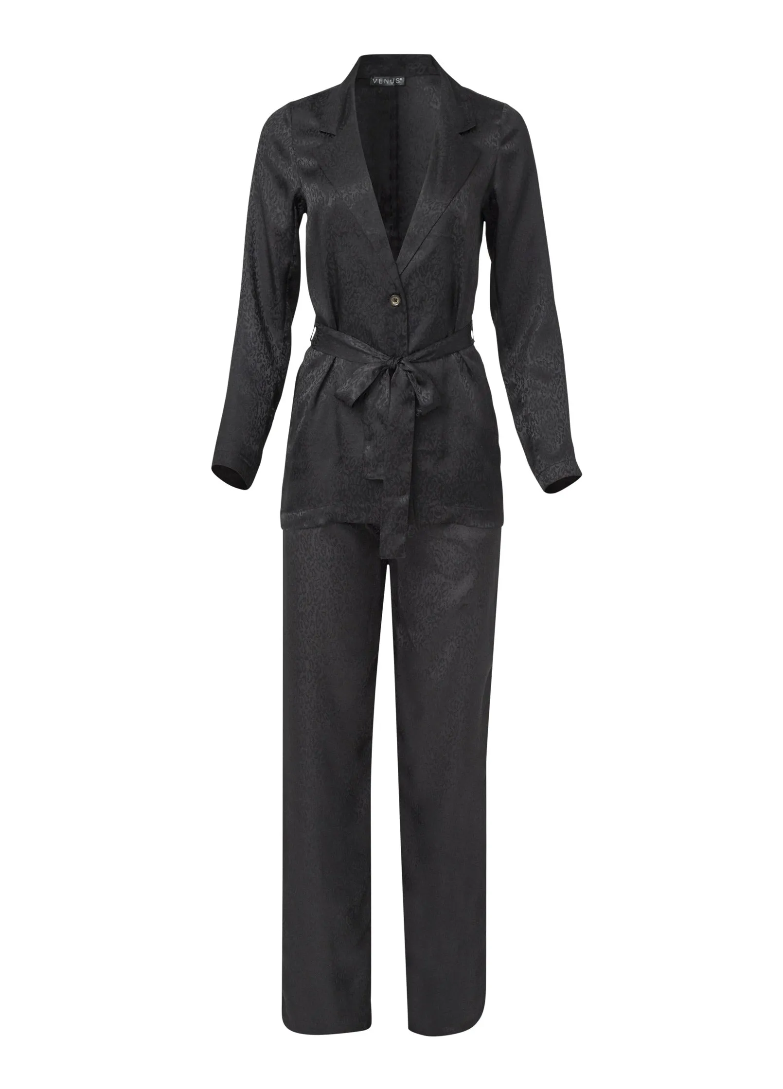 Jacquard Pant Set - Jet Black sold by VENUS product image thumbnail 5