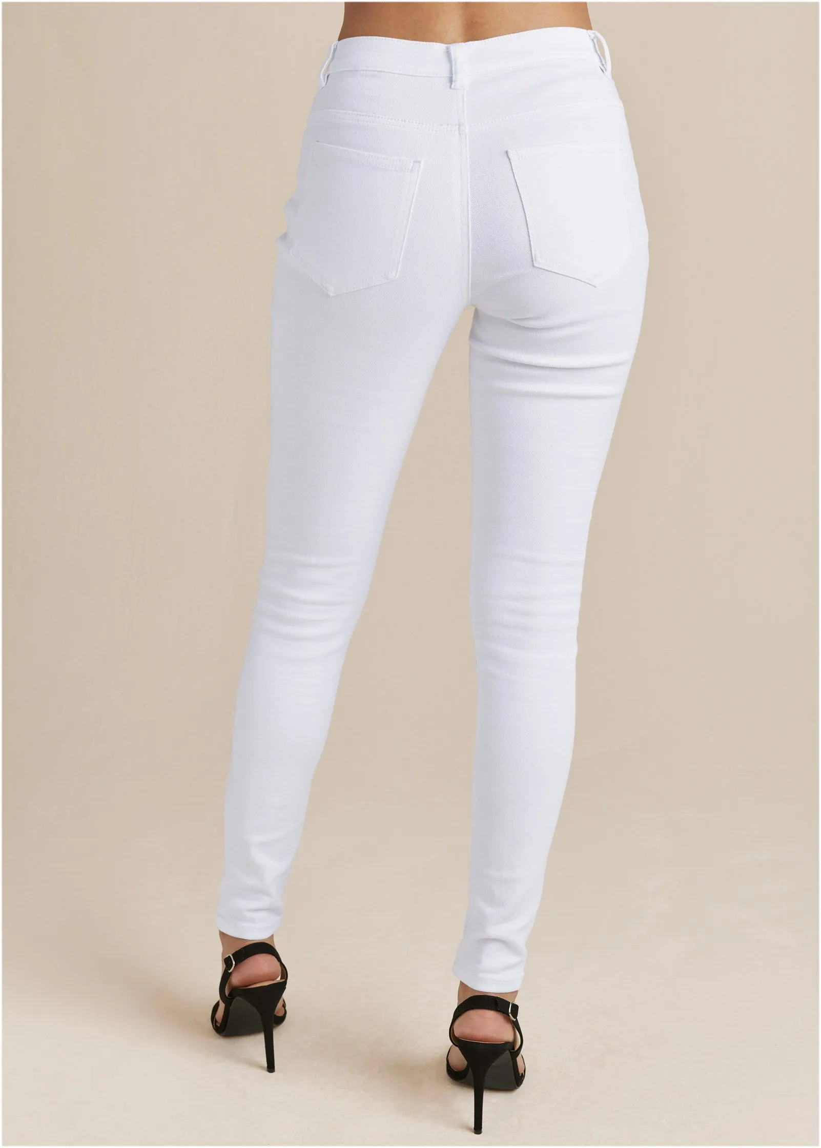 Heidi Skinny Jeans - White sold by VENUS product image thumbnail 3