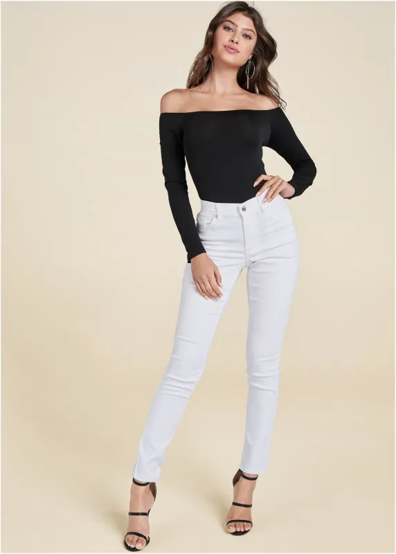Heidi Skinny Jeans - White sold by VENUS