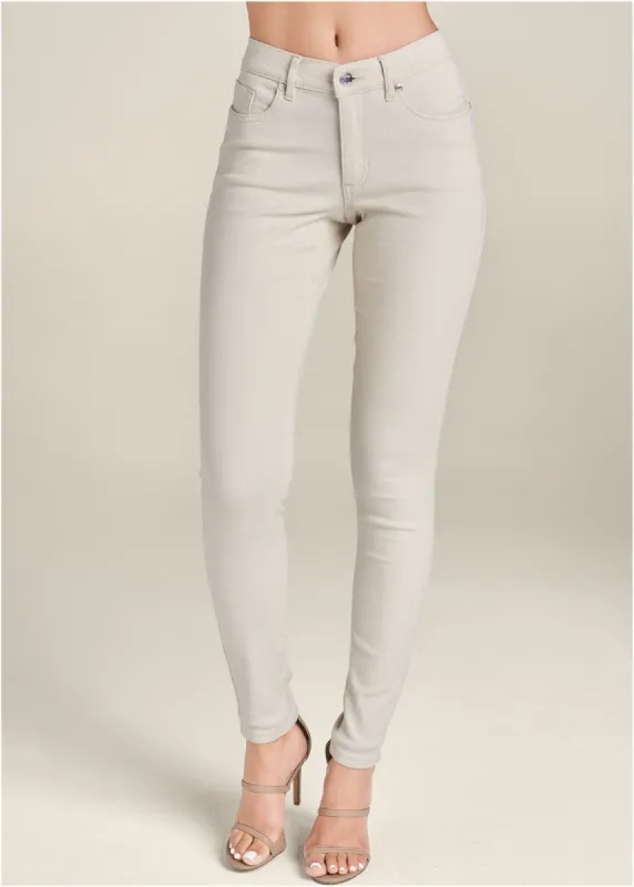 Heidi Skinny Jeans - Natural sold by VENUS